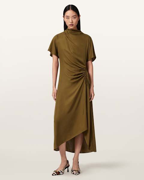 Rosie Silk Blend Midi Dress