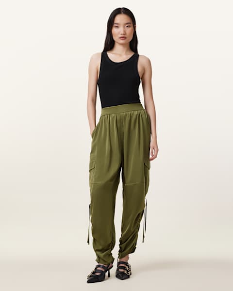 Image for Kaye Relaxed Fit Satin Trousers