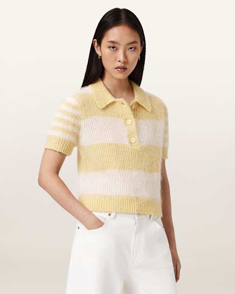 Sweat AllSaints Beige Pour Femme – Taille S, Coton Léger, état Impeccable