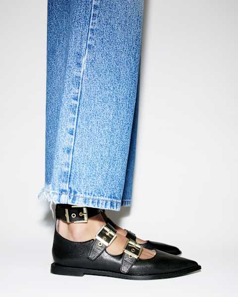 Susan Buckle Leather Shoes