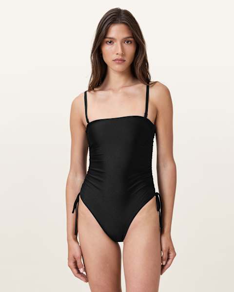 Image for Court Strapless Black Swimsuit