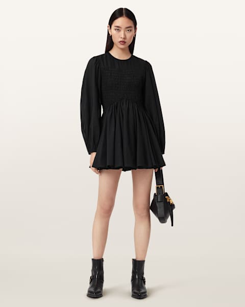 Chia Smocked Mini Dress