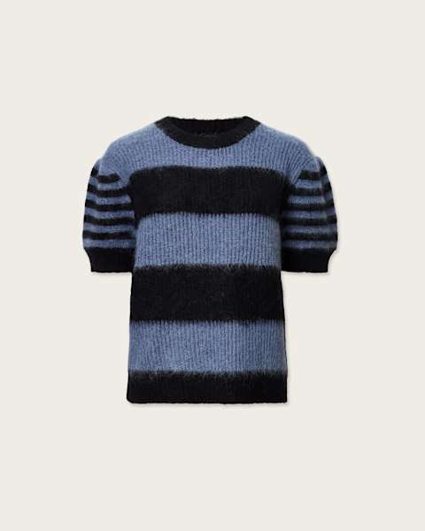 Clem Striped Knitted T-Shirt
