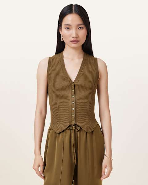 Image for Cruz Ribbed Knitted Waistcoat
