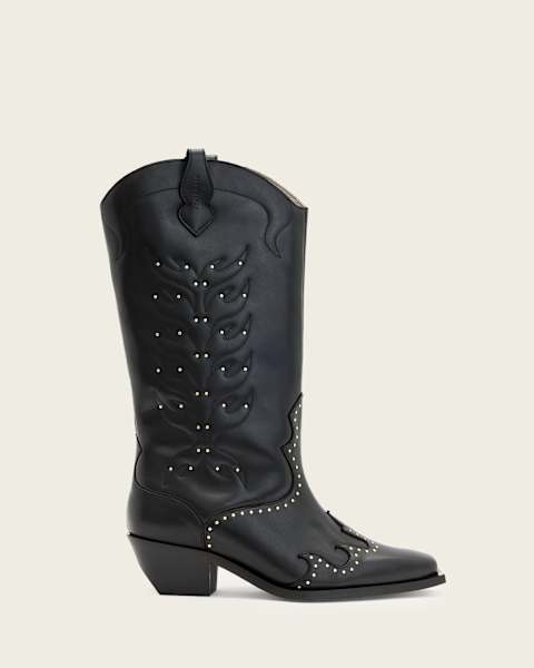 Dolly Studded Leather Boots