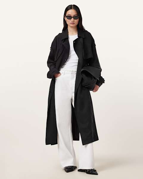 Image for Linnie Lightweight Trench Coat
