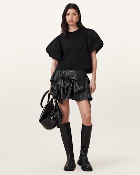 Image for Hitch Leather Mini Skirt