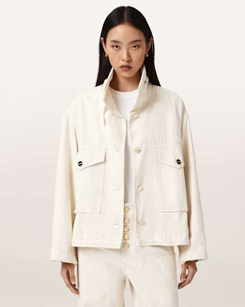 Clay Denim Cropped Jacket