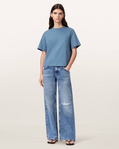 Tia Wide Leg Denim Jeans