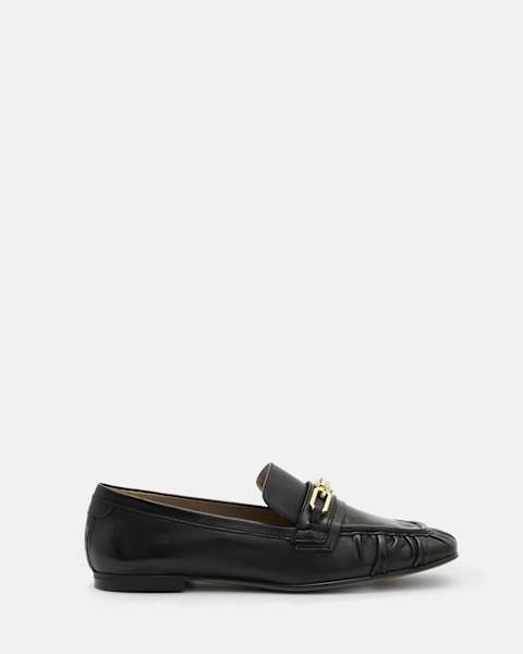 Image for Sapphire Leather Chain Loafer Shoes