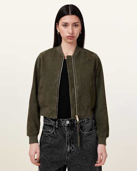Image for Orten Suede Bomber Jacket