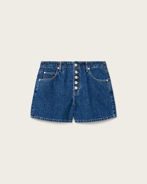 Tay Mid Rise Denim Shorts
