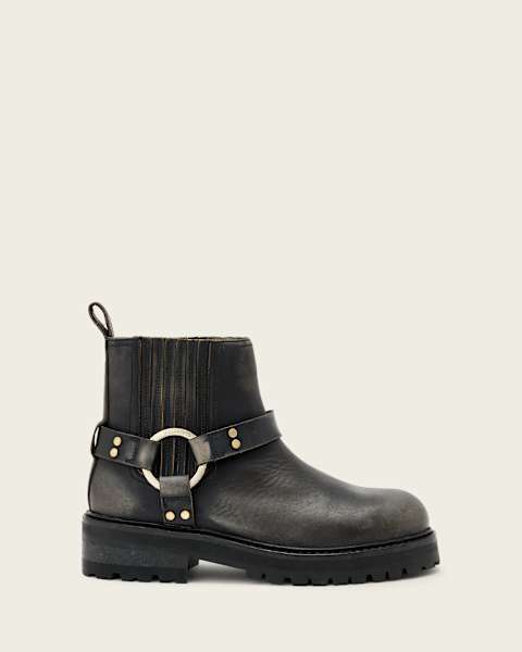 Maddie Leather Biker Boots