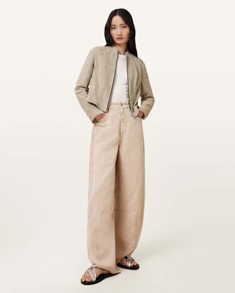 Image for Sadler Slim Fit Suede Jacket