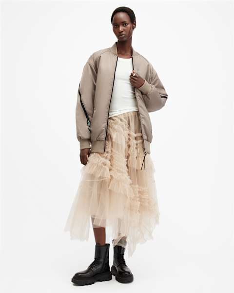 Hanaa Oversized Bomber Jacket