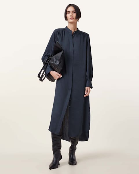 Aggie Maxi Shirt Dress