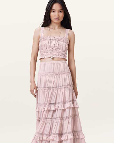 Image for Talia Lace Cropped Top