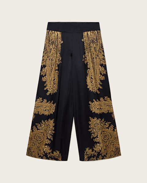 Leanne Satin Wide Leg Trousers