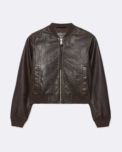 Orten Leather Bomber Jacket