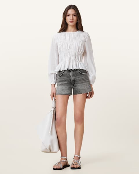 Image for Tate High Rise Denim Shorts