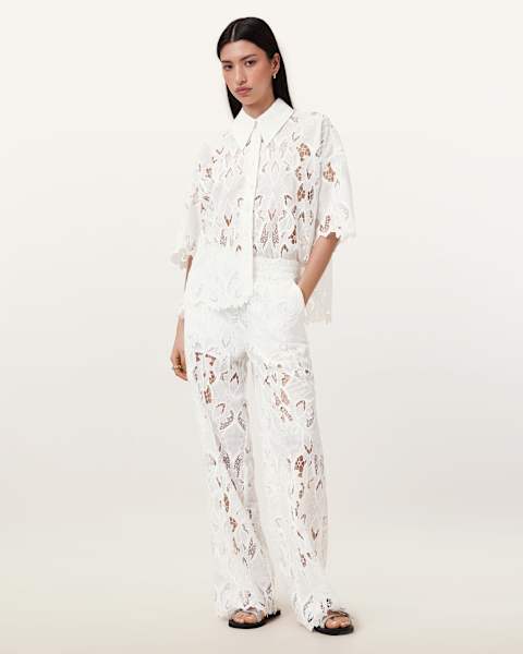 Image for Charli Embroidered Straight Fit Trousers