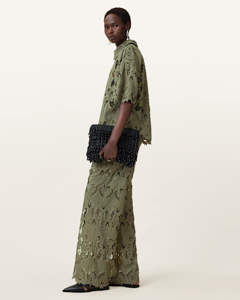Image for Charli Embroidered Straight Fit Trousers