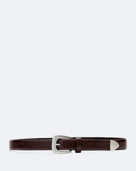 Romy Metal-Tipped Leather Belt