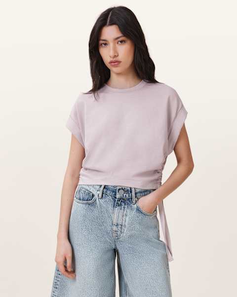 Image for Mira Cropped Drawcord T-Shirt