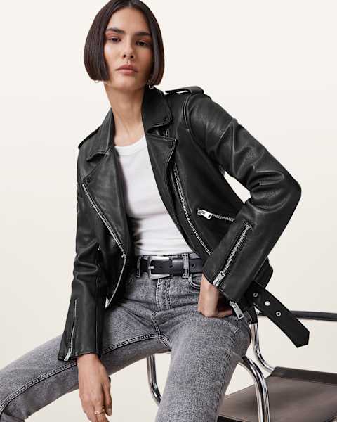 Image for Balfern Leather Biker Jacket