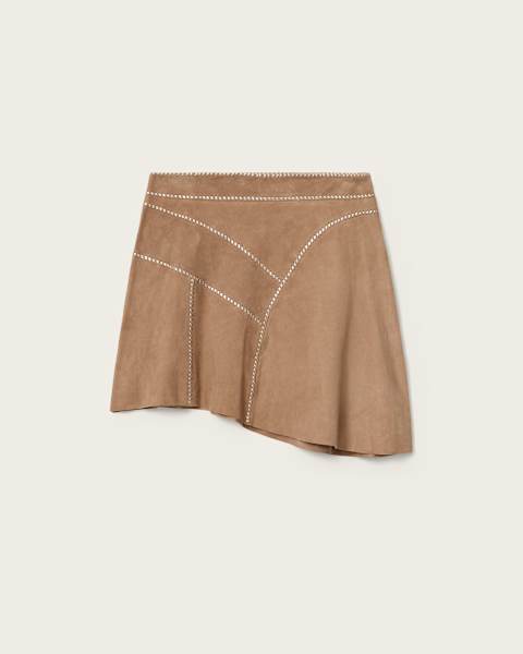 Clara Whip Suede Mini Skirt