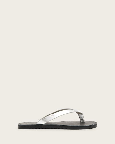 Image for Sydney Metallic Leather Sandals
