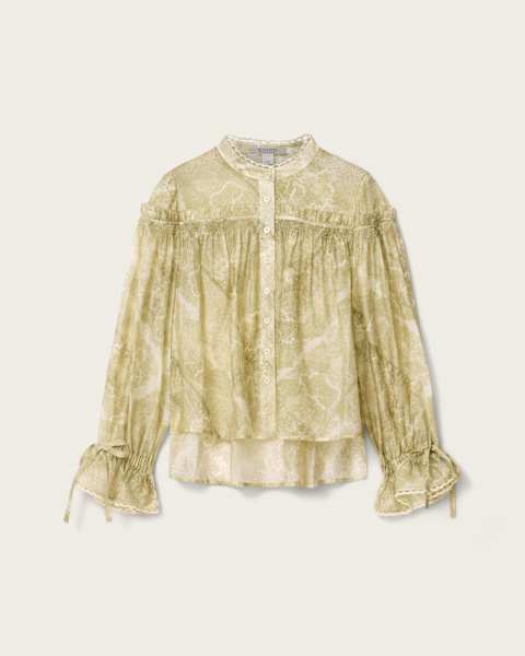 Delphine Relaxed Fit Gathered Shirt 