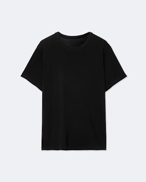 Regular-fit knitted T-shirt