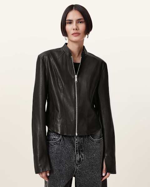 Image for Sadler Slim Fit Leather Jacket