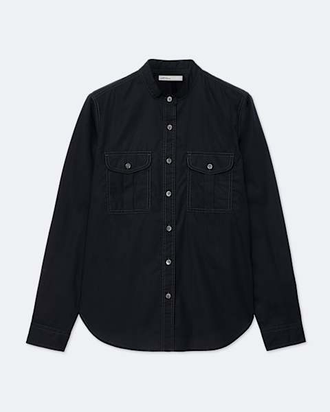 Tess Regular-Fit Cotton-Poplin Military Shirt