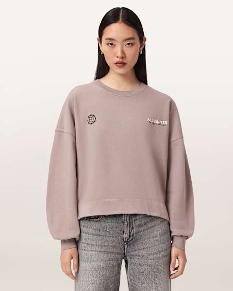 Sweat à capuche kaki avec boutons épaules et visuel tête de mort femme