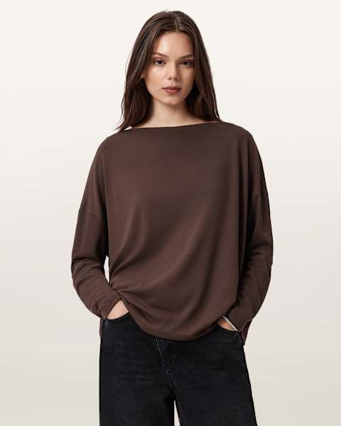 RENESEILLE Women's Long Sleeve Workout T-Shirt - Slim Fit Stretch Active Tee Top - View #13