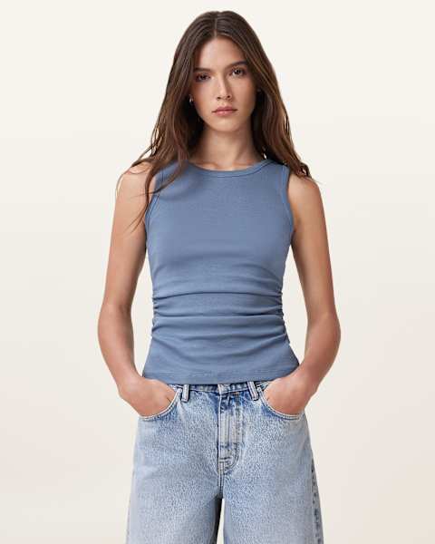 Image for Katarina Boat Neck Slim Fit Tank Top