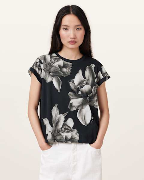 Image for Anna Floral Print Short Sleeve T-Shirt