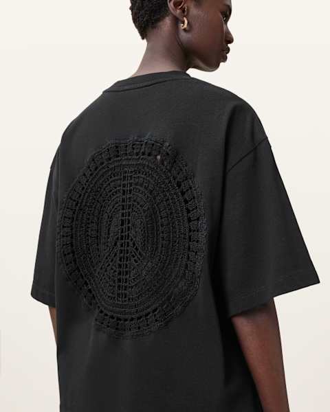 Image for Amelie Crochet Oversized Boxy T-Shirt