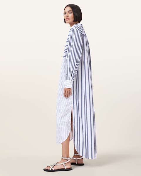 Image for Shannon Striped Shirt Maxi Dress