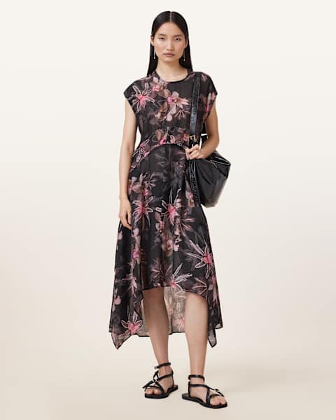 Image for Arwen Floral Print Maxi Dress