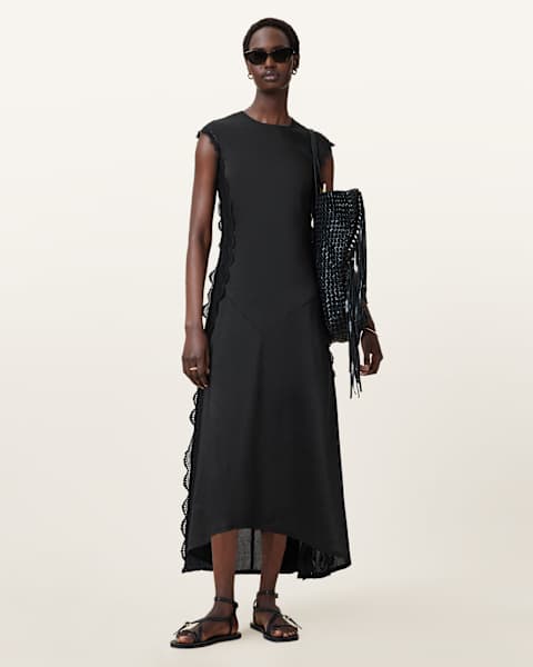 Image for Lyra Linen Midi Dress