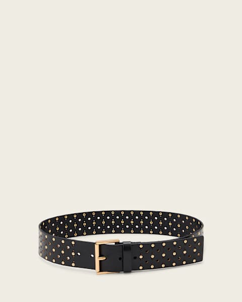 Lena Leather Studded Belt 