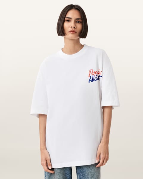 AllSaints X Poppies Oversized T-Shirt