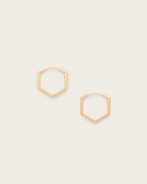 Image for Hattie Hex Hoop Earrings