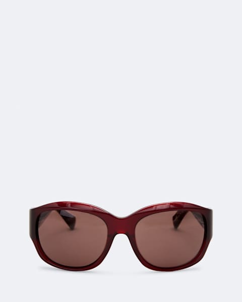 Kaelen Wrapped Oval Sunglasses