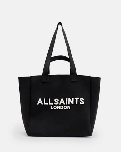 Izzy Logo Print Knitted Tote Bag