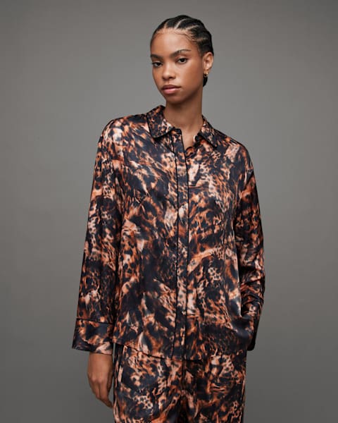 Image for Sofi Silk Blend Spark Pyjama Shirt