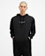 Bones Textured Logo Relaxed Fit Hoodie